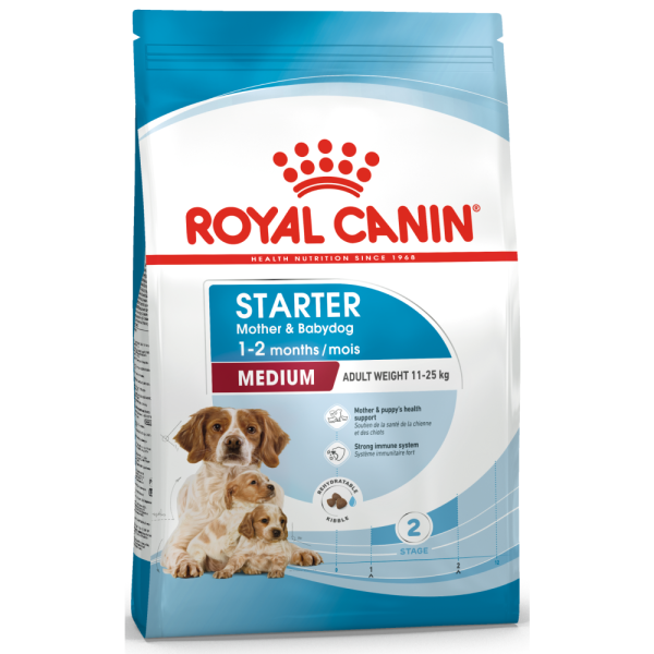 Royal Canin Medium Starter Dry Food for Medium Breed Dog and Puppies (Buy 1 Get 1) (Limited Shelf Life) Supply