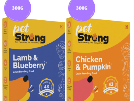 PetStrong Lamb and Blueberry & Chicken and Pumpkin Grain Free Fresh Food for Dogs Combo Online Sale