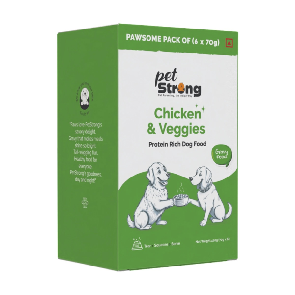 PetStrong Chicken and Veggies & Chicken and Egg in Gravy Wet Food for Dogs Combo Cheap