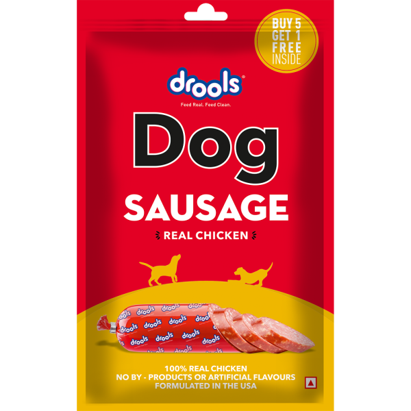 Drools 100% Real Chicken Sausage Treat for Dogs Online now