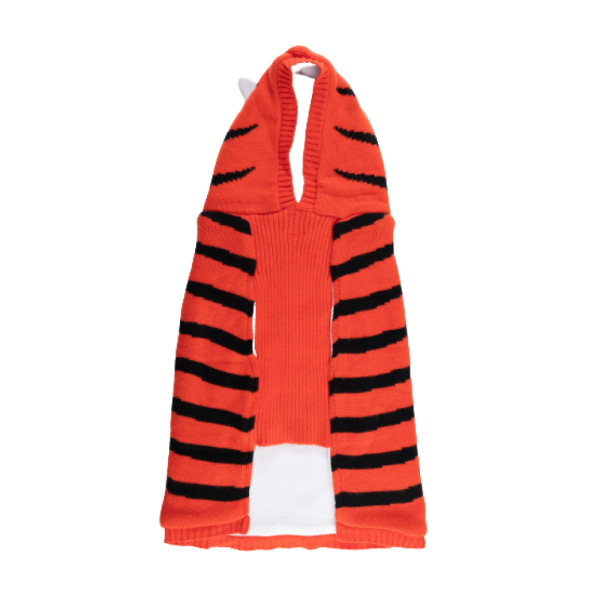 Petsnugs Tiger Knit Sweater for Dogs and Cats (Black & Orange) Online Sale