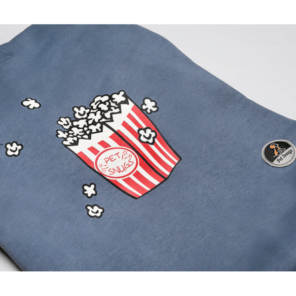 Pet Snugs Popcorn Print Sweatshirt for Dogs (Sky Blue) Sale