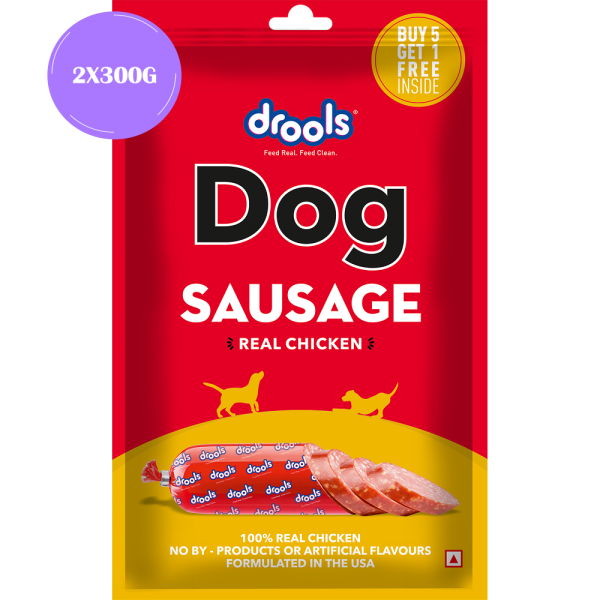 Drools 100% Real Chicken Sausage Treat for Dogs Online now