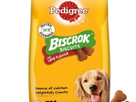 Pedigree Lamb Flavour Biscrok Biscuits Dog Treats (500g) (Limited Shelf Life) Online Hot Sale