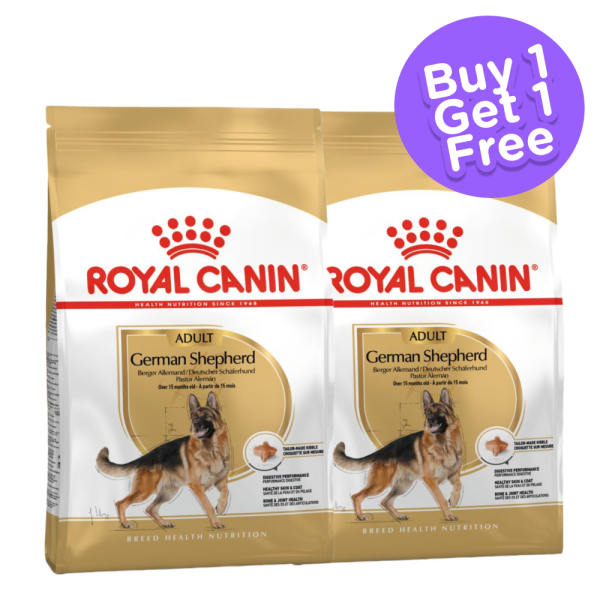 Royal Canin German Shepherd Adult Dog Dry Food (Limited Shelf Life) (Buy 1 Get 1) Fashion