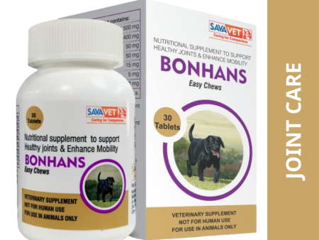 Savavet Bonhans Tablet Joint Support for Dogs (pack of 30 tablets) Online Hot Sale