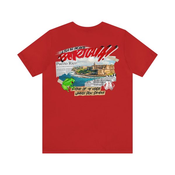 Puerto Rico-  Short Sleeve Tee (red) For Sale