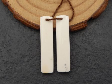 Natural Howlite Earring Beads 30x7x3mm, 4g Online