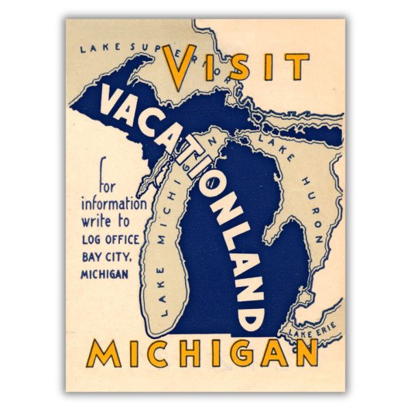 Visit Michigan,  Vacationland  Poster Fashion