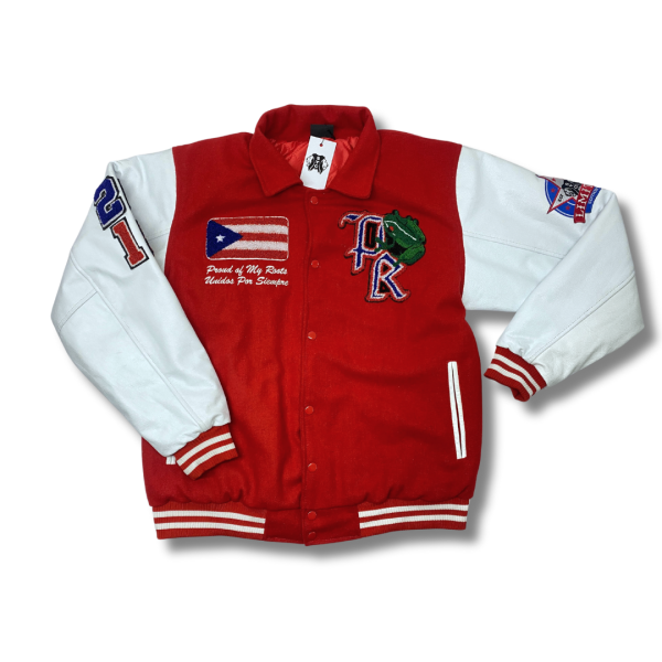 Premium Puerto Rico (RED)Varsity Jacket on Sale