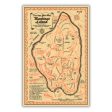 Carriage Men s Map of Mackinac Island Print For Sale