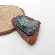 Intarsia of Turquoise and Boulder Opal Pendant Bead 38x36x15mm, 24.8g Online Hot Sale