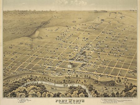 Fort Worth 1876 by D.D. Morse Sale