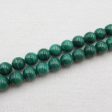 8mm Malachite Loose Round Beads For DIY Jewelry Making, 1 Strand, 40cm For Discount