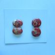 2 Pairs Natural Red River Jasper Cabochons 15x5mm, 15x12x4mm, 7.8g For Discount