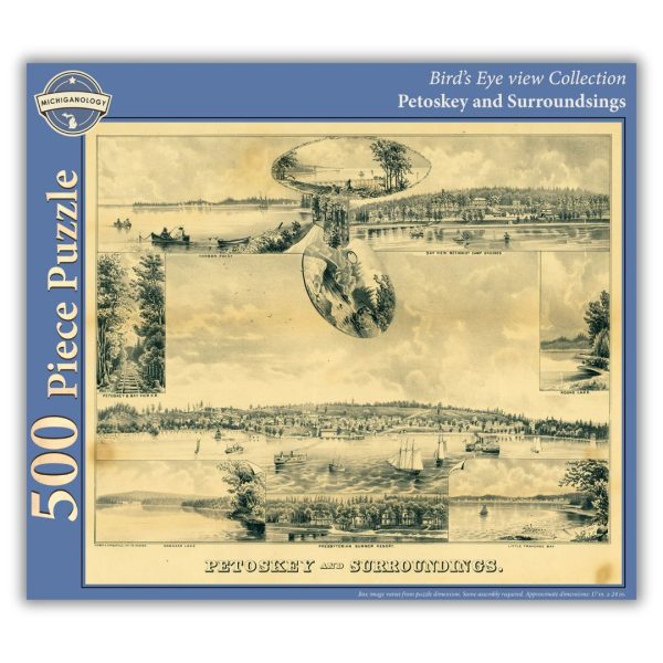 Bird s Eye View of Petoskey and Surroundings, 500-Piece Puzzle Supply