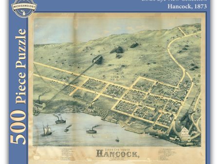 Bird s Eye View of Hancock, 500-Piece Puzzle Hot on Sale