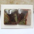 Natural Mushroom Jasper Cabochons Paired 19x16x4mm, 4.5g Discount