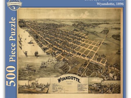 Bird s Eye View of Wyandotte, 500-Piece Puzzle Online now