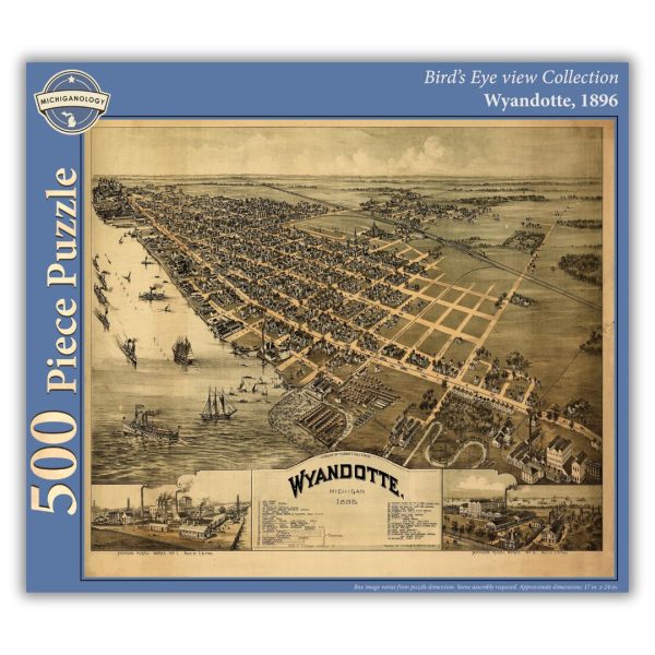 Bird s Eye View of Wyandotte, 500-Piece Puzzle Online now