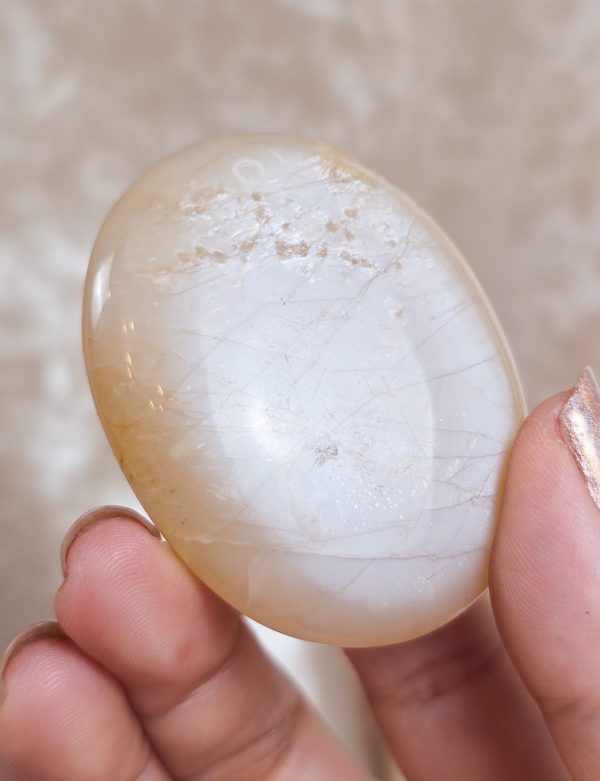 Peach Moonstone Palmstone Sale