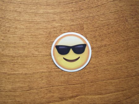 Cool Sunglasses Emoji Sticker For Sale