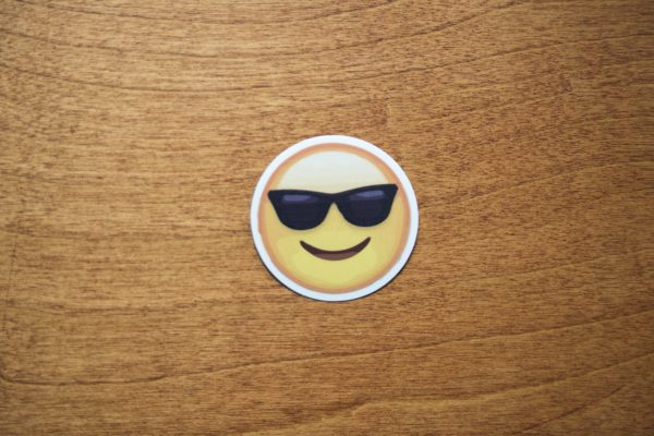 Cool Sunglasses Emoji Sticker For Sale