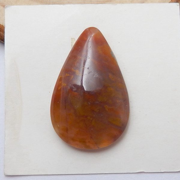 Natural Ocean Jasper Cabochon 28x18x6mm, 4.3g For Cheap