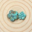 2 PCS Natural Turquoise Cabochons Paired 14x5mm, 10x2mm, 1.9g Discount