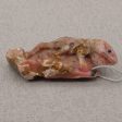 Natural Pink Opal Carved lizard Pendant Bead 60x25x10mm, 14.8g For Cheap