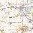 Greater Houston Metro Area Wall Map For Cheap