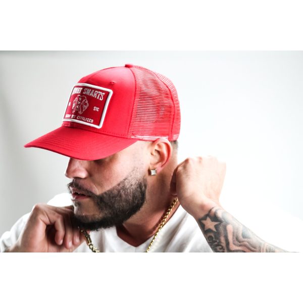 Street Smarts Corduroy Paisley Trucker Hat – Red Sale