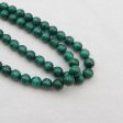 8mm Malachite Loose Round Beads For DIY Jewelry Making, 1 Strand, 40cm For Discount