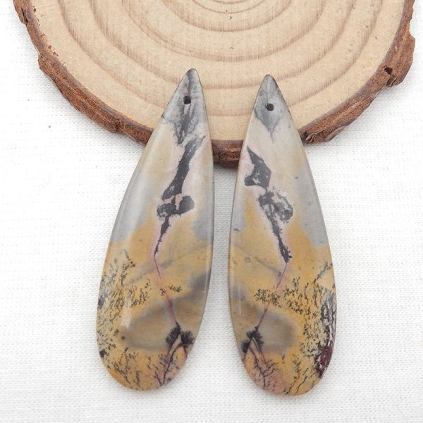 Natural Chohua Jasper Earring Beads 48X16X4mm, 9.6g Sale