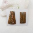 Natural Biggs Jasper Cabochons Paired 42x25x5mm, 36x18x5mm, 17.3g Sale