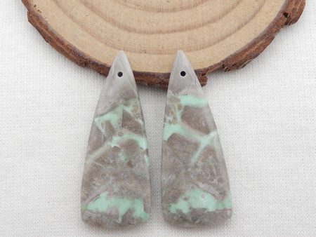 Natural Variscite Earring Beads 37x15x2mm, 8.9g Sale