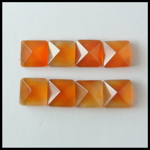 8 PCS Natural Red Agate Cabochons 10x6mm, 6.6g on Sale