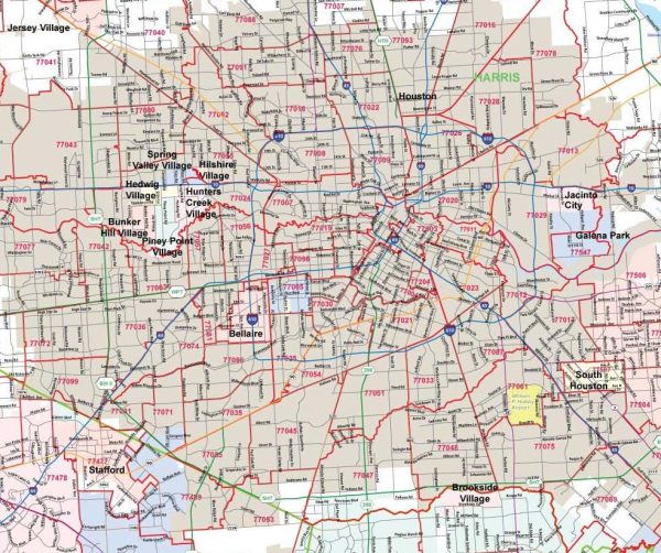 Houston Metro Area Major Arterial Wall Map by True North Publishing Online Hot Sale