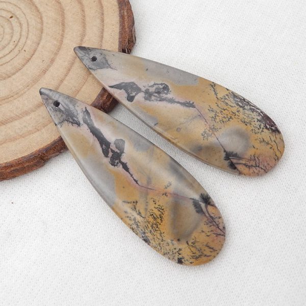 Natural Chohua Jasper Earring Beads 48X16X4mm, 9.6g Sale