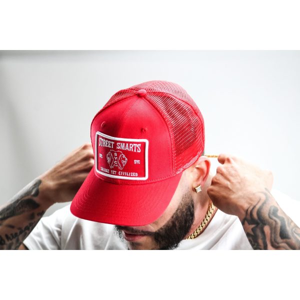 Street Smarts Corduroy Paisley Trucker Hat – Red Sale