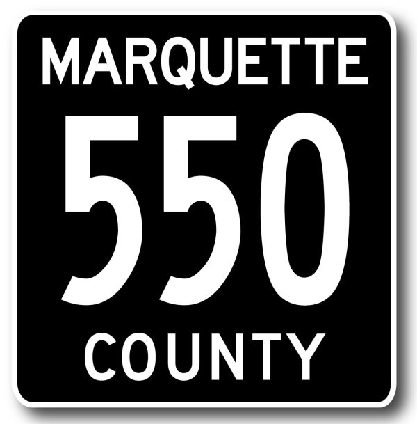 Marquette County Road 550 Sticker Cheap