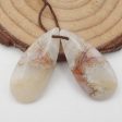 Natural Crazy Lace Agate Earring Beads 28x12x4mm, 4.3g For Cheap