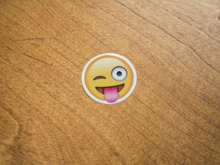 Wacky Wink Tongue Emoji Sticker Sale