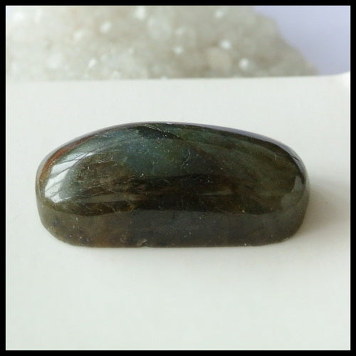 Natural Labradorite Cabochon 26x11x9mm, 5.4g Discount