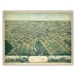 Bird s Eye View of Flint, 1867 Print on Sale