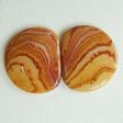 Natural Biggs Jasper Cabochons Paired 20x17x3mm, 3.4g Hot on Sale