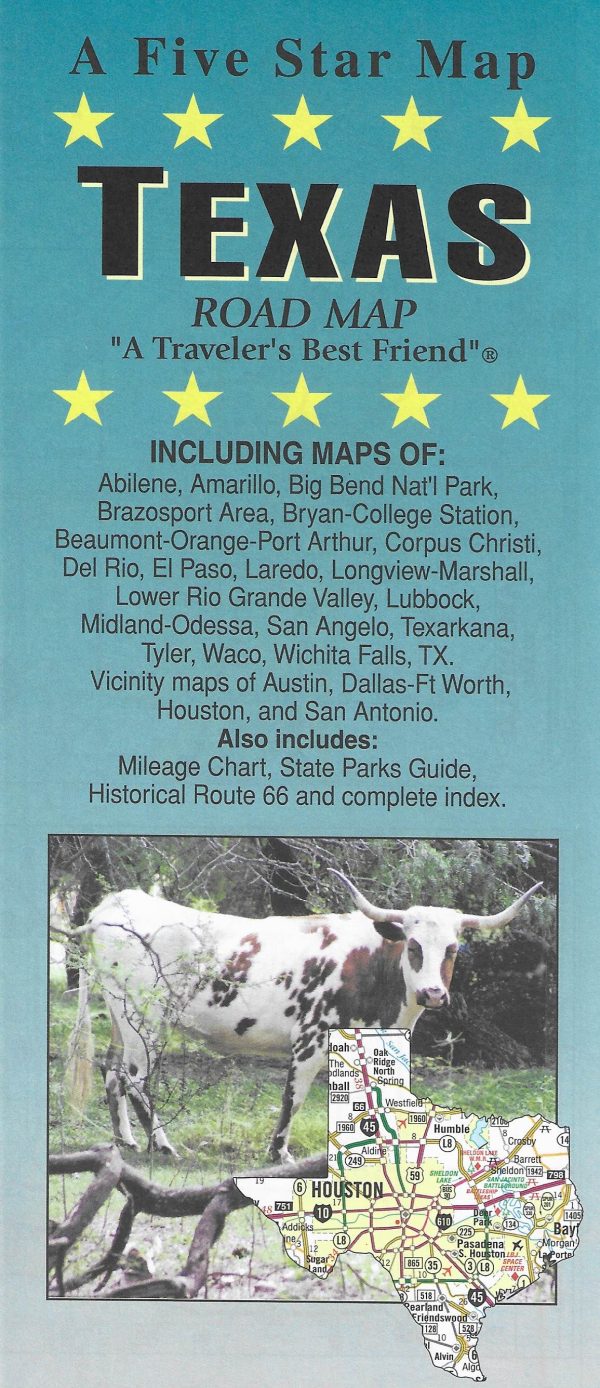 Texas by Five Star Maps Online Sale