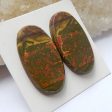 Natural Red Creek Cabochons Paired 30x15x4mm, 7.5g Fashion