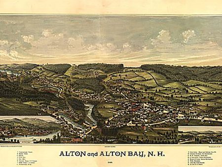 Alton and Alton Bay, New Hampshire by Geo. E. Norris, 1888 Hot on Sale