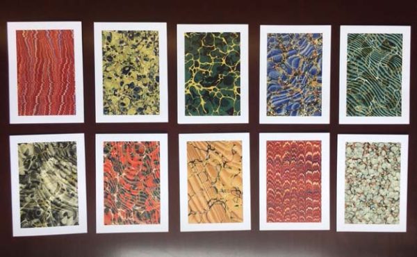 Marbled Paper Notecard Set (10 Cards) Sale